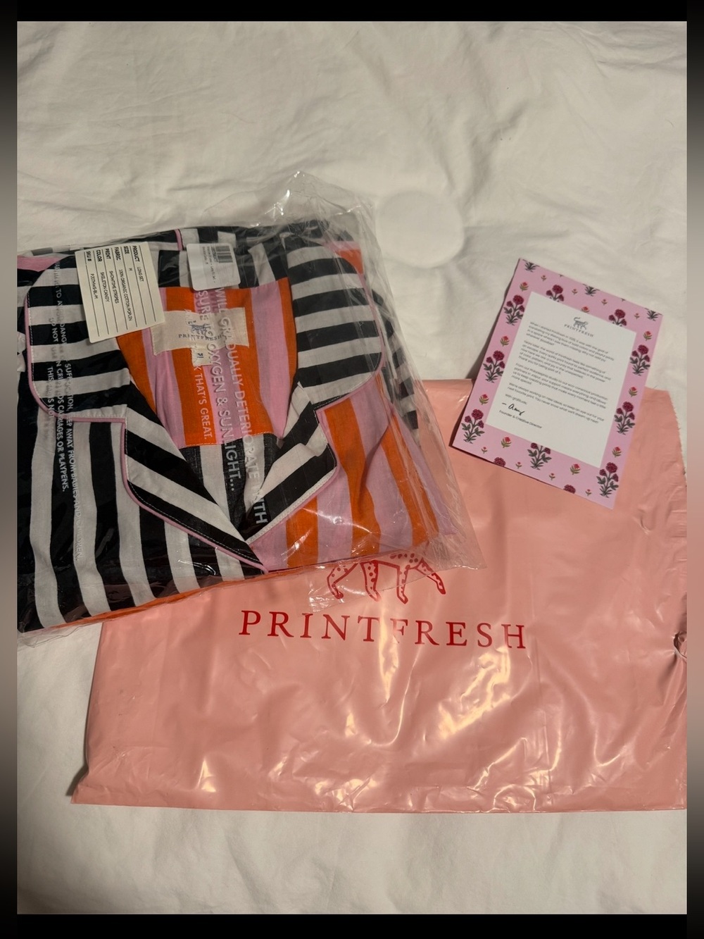 Printfresh Long PJ Set in Showtime Stripes - Picture 6 of 7